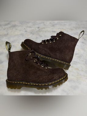 Dr. Martens, 101 Made In England Hardware Suede Boots Size 10